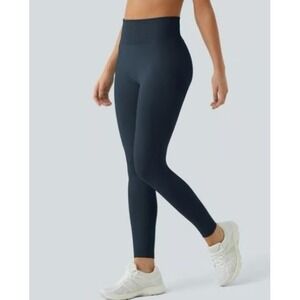 Halara Women's XS 7/8 Seamless Flow Butt Lifting Leggings Peacoat Blue NWT